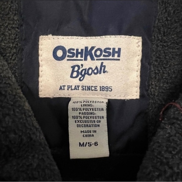 Osh Kosh B’Gosh Vintage Red & Gray Puffer Jacket - Picture 3 of 3